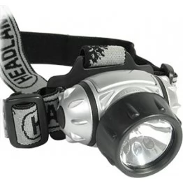 Фонарик налобн. 6 светодиодов + 1 лампа